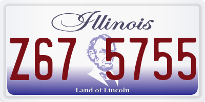 IL license plate Z675755