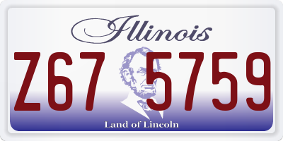 IL license plate Z675759