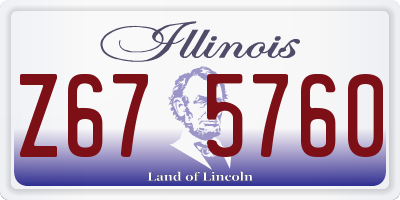 IL license plate Z675760