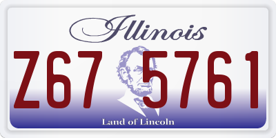 IL license plate Z675761