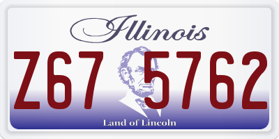 IL license plate Z675762