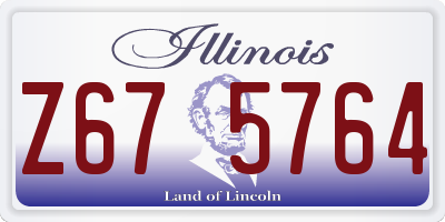 IL license plate Z675764