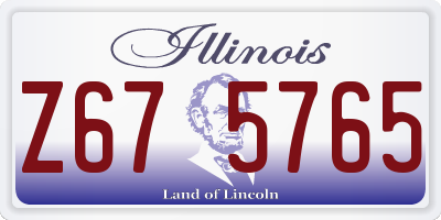 IL license plate Z675765