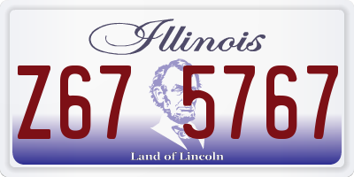 IL license plate Z675767