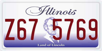 IL license plate Z675769
