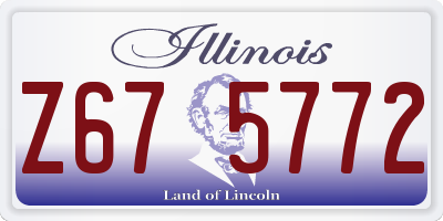 IL license plate Z675772