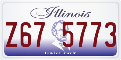 IL license plate Z675773
