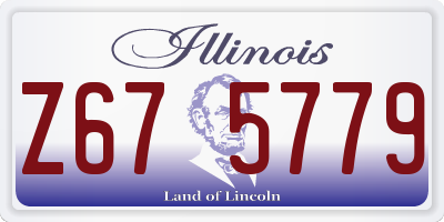 IL license plate Z675779