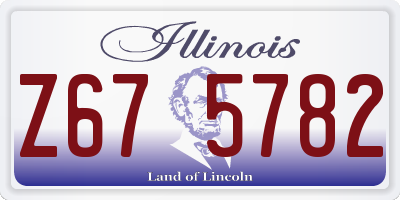 IL license plate Z675782