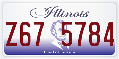 IL license plate Z675784