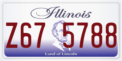 IL license plate Z675788