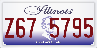 IL license plate Z675795