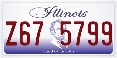 IL license plate Z675799