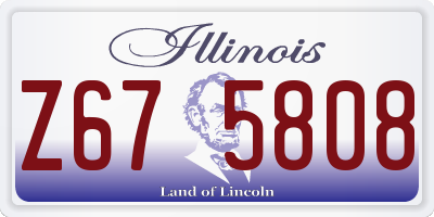 IL license plate Z675808