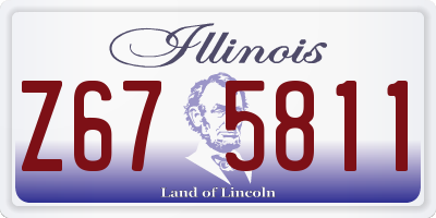 IL license plate Z675811