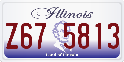 IL license plate Z675813