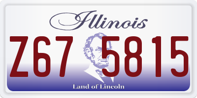 IL license plate Z675815
