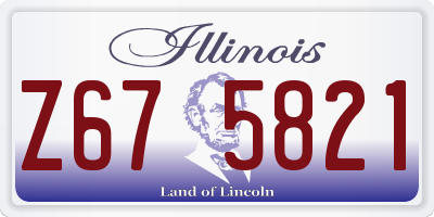 IL license plate Z675821