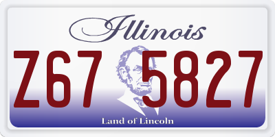 IL license plate Z675827