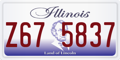 IL license plate Z675837