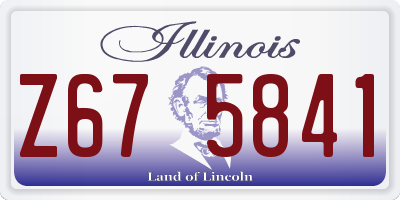 IL license plate Z675841