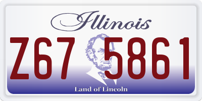 IL license plate Z675861