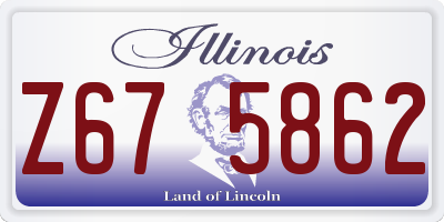 IL license plate Z675862
