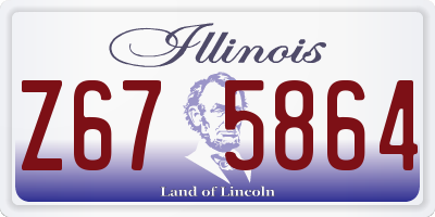 IL license plate Z675864