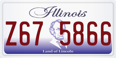 IL license plate Z675866