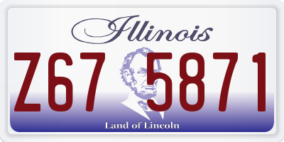 IL license plate Z675871
