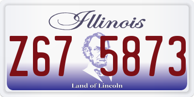 IL license plate Z675873