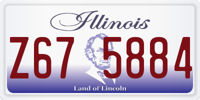 IL license plate Z675884