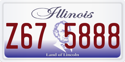 IL license plate Z675888