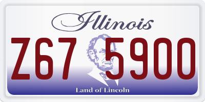 IL license plate Z675900