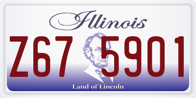 IL license plate Z675901