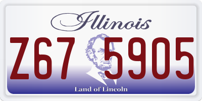 IL license plate Z675905