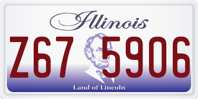IL license plate Z675906