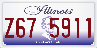 IL license plate Z675911
