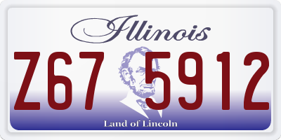 IL license plate Z675912
