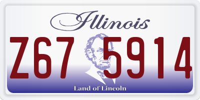 IL license plate Z675914