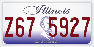 IL license plate Z675927
