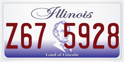 IL license plate Z675928