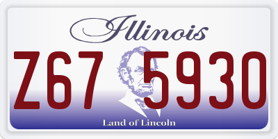 IL license plate Z675930