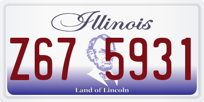 IL license plate Z675931