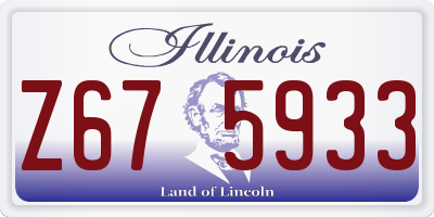 IL license plate Z675933