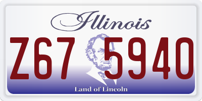 IL license plate Z675940