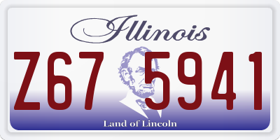 IL license plate Z675941