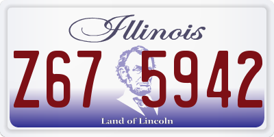 IL license plate Z675942