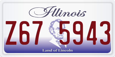 IL license plate Z675943