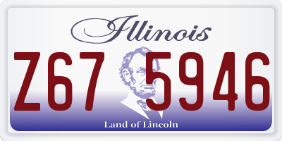 IL license plate Z675946